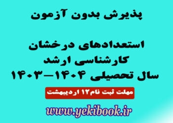 شرایط پذیرش بدون آزمون کارشناسی ارشد دانشگاه پیام نور سال تحصیلی 1404-1403